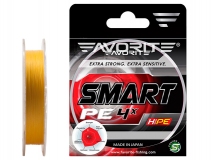 Шнур Favorite Smart PE 4x #2.5/30 lb, (0,256 мм), 150 м, оранжевый