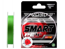 Шнур Favorite Smart PE 4x #0.5, (0,117 мм), 150 м, салатовый