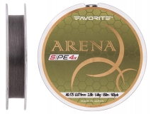 Шнур Favorite Arena PE 4x #0.175, (0,071 мм), 150 м, серебристо-серый