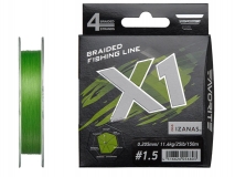 Шнур Favorite X1 #1.5 (0,205 мм), 150 м (салатовый)