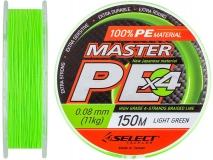 Шнур Select Master PE 0,08 мм, 11 кг, 150 м, салатовый