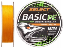 Шнур Select Basic PE 0,06 мм, 3 кг, 150 м, оранжевый