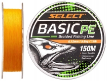 Шнур Select Basic PE 0,12 мм, 5,6 кг, 150 м, оранжевый