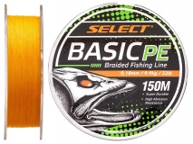 Шнур Select Basic PE 0,18 мм, 9,9 кг, 150 м, оранжевый