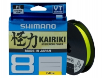 Шнур Shimano Kairiki 8 PE 0,13 мм, 8,2 кг, 150 м, Yellow
