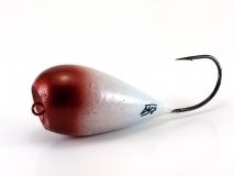 Воблер Буг Хорватское яйцо Popper 45F, красно-белый