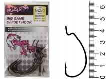 Крючок офсетный Crazy Fish Big Game Offset Hook, #2/0, (7 шт.)