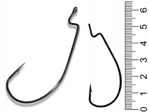 Крючок офсетный Crazy Fish Wide Range Offset Hook, #3/0, (1 шт.)