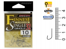 Крючок Decoy Finnese Single 32, #10, (12 шт.)