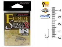 Крючок Decoy Finnese Single 32, #12, (12 шт.)