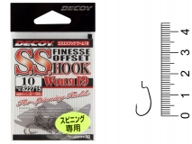 Крючок офсетный Decoy S.S. Hook Worm 19, #10, (9 шт.)
