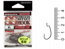 Крючок офсетный Decoy S.S. Hook Worm 19, #6, (9 шт.)