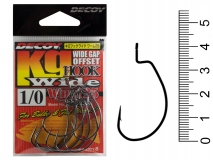 Крючок офсетный Decoy Kg Hook Wide Worm 25, #1/0, (8 шт.)