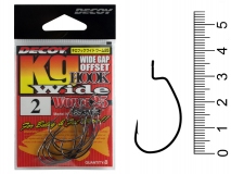 Крючок офсетный Decoy Kg Hook Wide Worm 25, #2, (8 шт.)