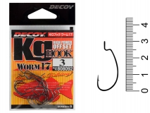 Крючок офсетный Decoy Kg Hook Worm 17, #3 (9 шт.)