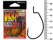 Крючок офсетный Decoy Kg Hook Wide Worm 25, #5/0, (4 шт.)