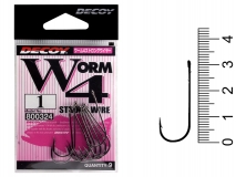 Крючок Decoy Worm 4 Strong Wire, #1, (9 шт.)