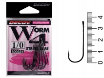Крючок Decoy Worm 4 Strong Wire, #1/0, (9 шт.)
