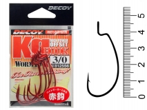 Крючок офсетный Decoy Kg Hook Worm 17R, #3/0 (6 шт.)