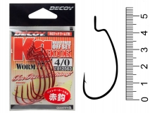 Крючок офсетный Decoy Kg Hook Worm 17R, #4/0 (5 шт.)
