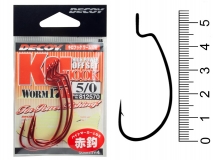 Крючок офсетный Decoy Kg Hook Worm 17R, #5/0 (4 шт.)