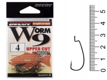 Крючок офсетный Decoy Worm 9 Upper Cut, #4, (9 шт.)