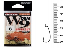 Крючок офсетный Decoy Worm 9 Upper Cut, #6, (9 шт.)