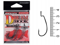 Крючок офсетный Decoy Dream Hook Worm 15, #1, (9 шт.)