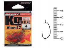 Крючок офсетный Decoy Kg Hook Worm 17, #4 (9 шт.)