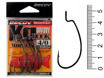 Крючок офсетный Decoy Kg Hook Worm 17, #4/0 (6 шт.)