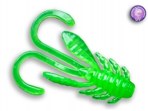 Силиконовая приманка Crazy Fish Allure 1,6", col.81 (Toxic Green), (8 шт.)