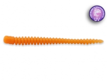Силиконовая приманка Crazy Fish Cruel Leech 2", col.77 (Toxic Orange), (8 шт.)