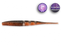 Силиконовая приманка Crazy Fish Polaris 4" Floating, col.8D (Orange Coffee), (6 шт.)