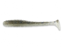 Силиконовая приманка Crazy Fish Vibro Worm 3,4", col.10D (Natural), (5 шт.)