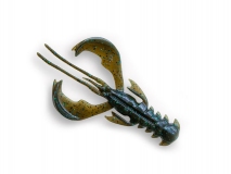 Силиконовая приманка Crazy Fish Nimble 4", col.42 (Green Pumpkin Blue), (5 шт.)
