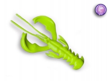 Силиконовая приманка Crazy Fish Nimble 4", col.82 (Toxic Chartreuse), (5 шт.)