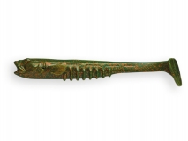 Силиконовая приманка Crazy Fish Nano Minnow 5", col.14 (UV Motor Oil), (4 шт.)