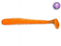 Силиконовая приманка Crazy Fish Vibro Worm 2", col.18 (Carrot), (8 шт.)