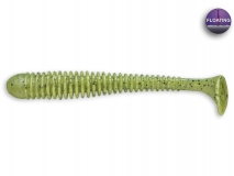 Силиконовая приманка Crazy Fish Vibro Worm 3,4" Floating, col.16 (Watermelon), (5 шт.)