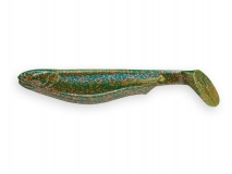 Силиконовая приманка Crazy Fish Slim Shaddy 3,2", col.14 (UV Motor Oil), (5 шт.)