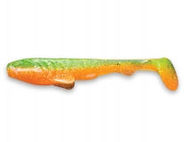 Силиконовая приманка Crazy Fish Tough 5", col.5D (Orange Chartreuse), (5 шт.)