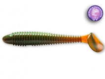 Силиконовая приманка Crazy Fish Vibro Fat 4,7", col.14 (UV Motor Oil), (4 шт.)