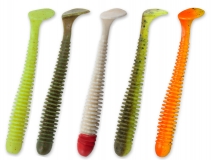 Силиконовая приманка Crazy Fish Vibro Worm 3,4" Floating, (Mix #93), (5 шт.)