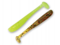 Силиконовая приманка Crazy Fish Nano Minnow 1,1", col.6/68 (Chartreuse/Black/Red Watermelon), (8+8 шт.)