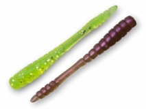 Силиконовая приманка Crazy Fish Tipsy 1,2", col.54/67 (Green Acid/Olive Pearl), (8+8 шт.)