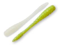 Силиконовая приманка Crazy Fish Tipsy 1,2", col.89/91 (Glowing/Glowing Chartreuse), (8+8 шт.)