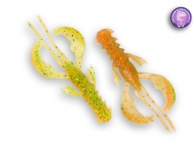 Силиконовая приманка Crazy Fish Nimble 1,6", col.5D (Orange Chartreuse), (9 шт.)