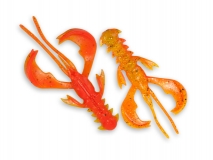 Силиконовая приманка Crazy Fish Nimble 1,6", col.15D (Fire Orange), (9 шт.)