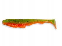 Силиконовая приманка Crazy Fish Tough 4", col.5D (Orange Chartreuse), (6 шт.)
