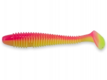 Силиконовая приманка Crazy Fish Vibro Fat 4", col.13D (Peach), (4 шт.)